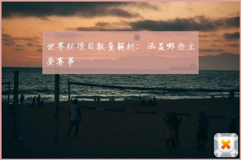 世界杯项目数量解析：涵盖哪些主要赛事