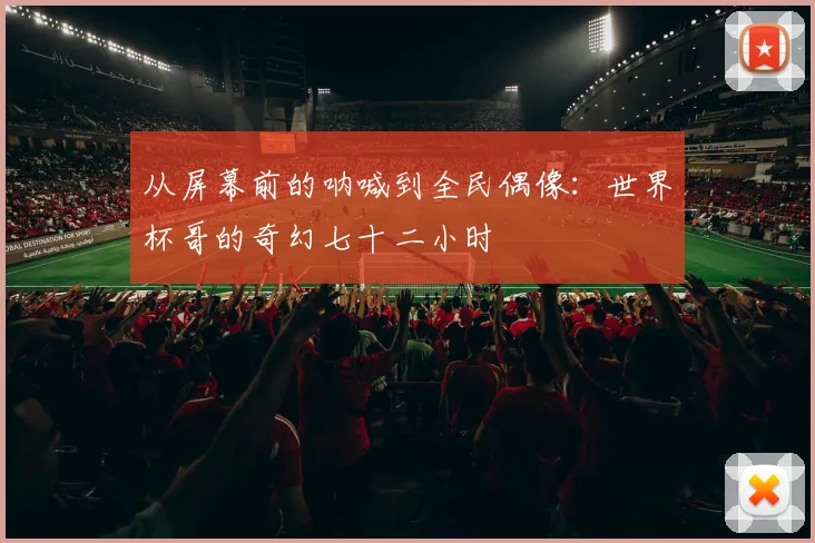 从屏幕前的呐喊到全民偶像：世界杯哥的奇幻七十二小时